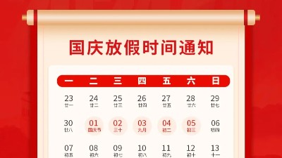 盛世華誕，喜迎國慶，靈科超聲波2024年國慶<i style='color:red'>放假</i>通知